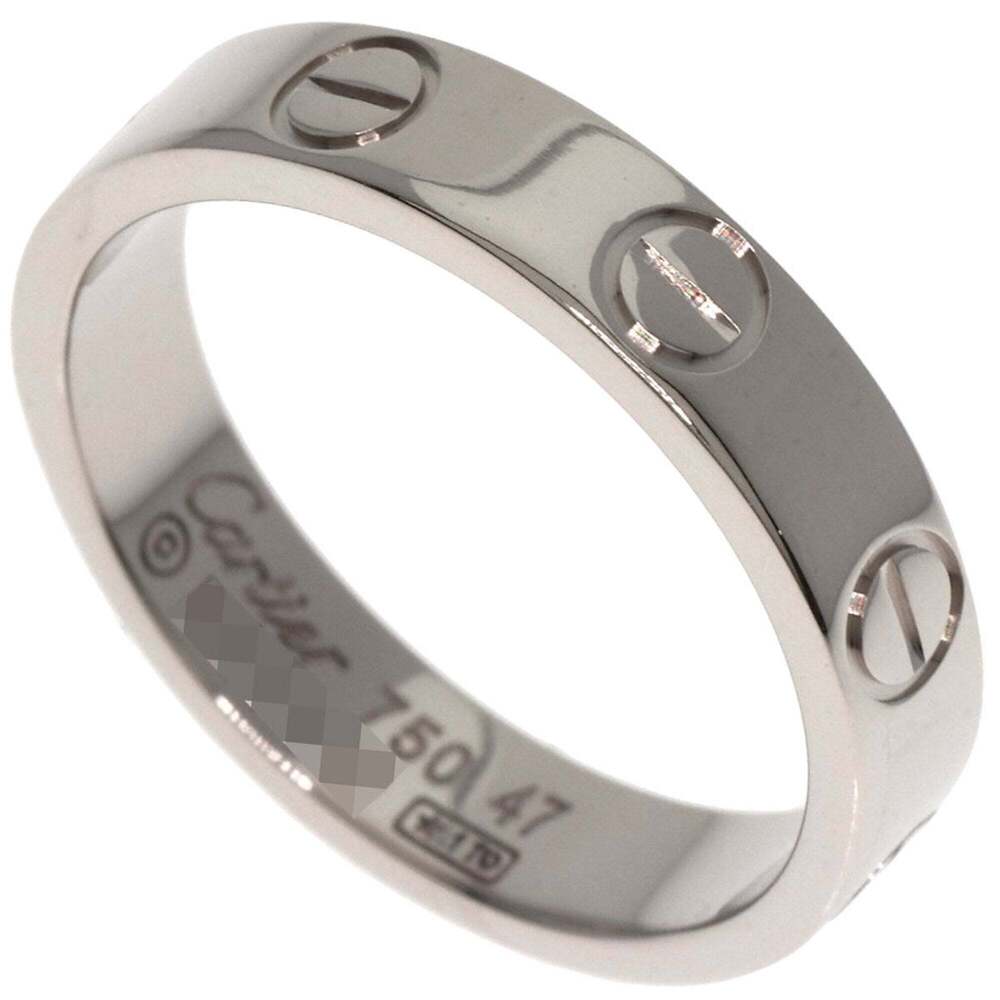 CARTIER Authentic 18k Silver Love Ring #47